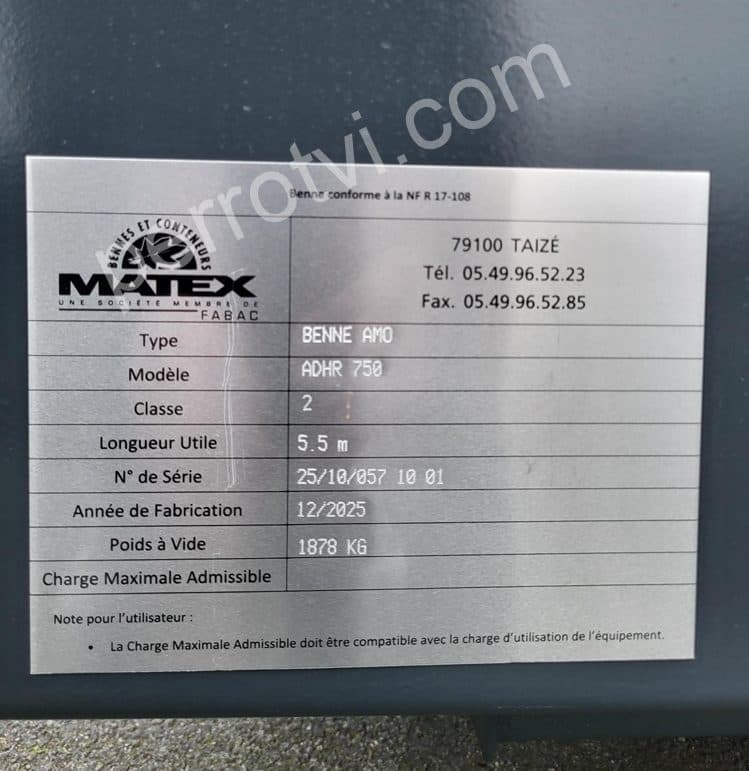 CAISSON MATEX NEUF