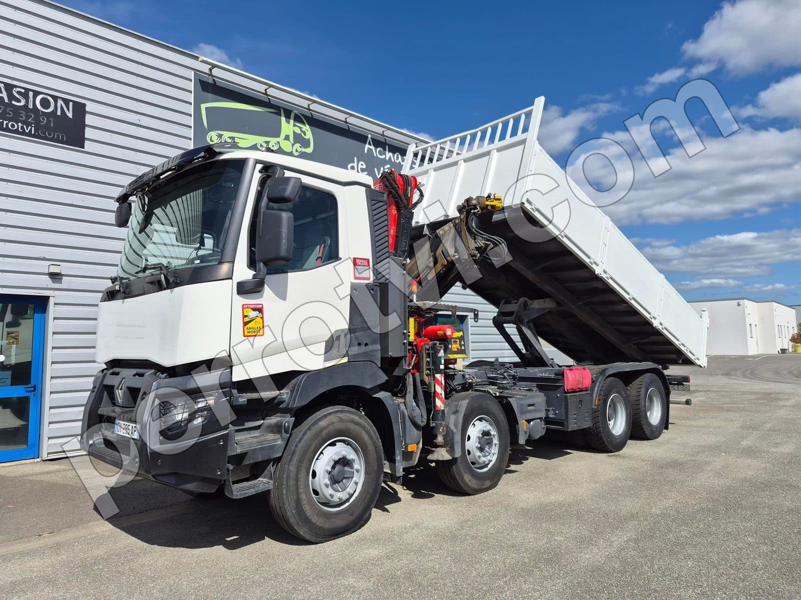 RENAULT C460 8X4 d'occasion — PERROT V.I. (Buléon, Morbihan)